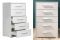 004 Міріна Спальня Комод 5-шухляди (White)