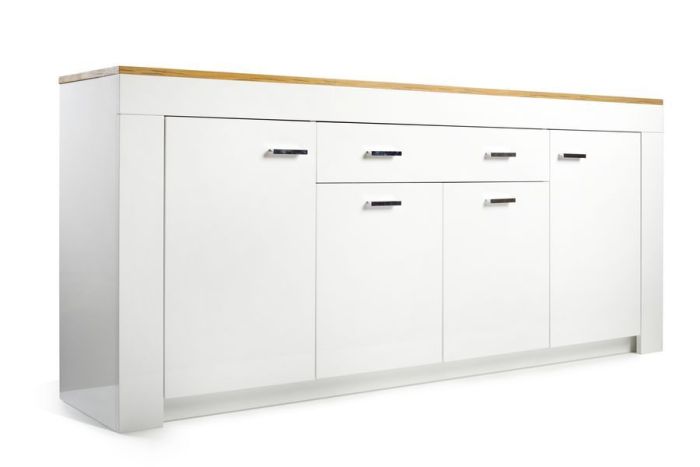 023 Лемберг Комод W1900 (White, Oak craft)